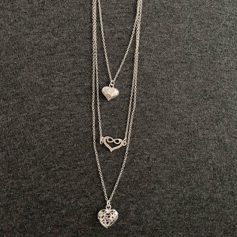 Silver 3 tier necklace